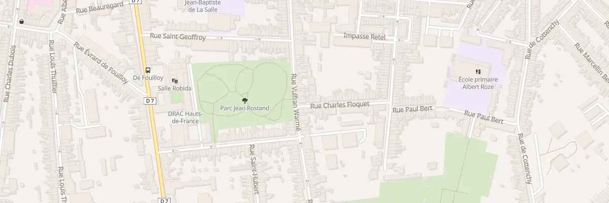 Plan du 1 Rue Charles Floquet à Amiens