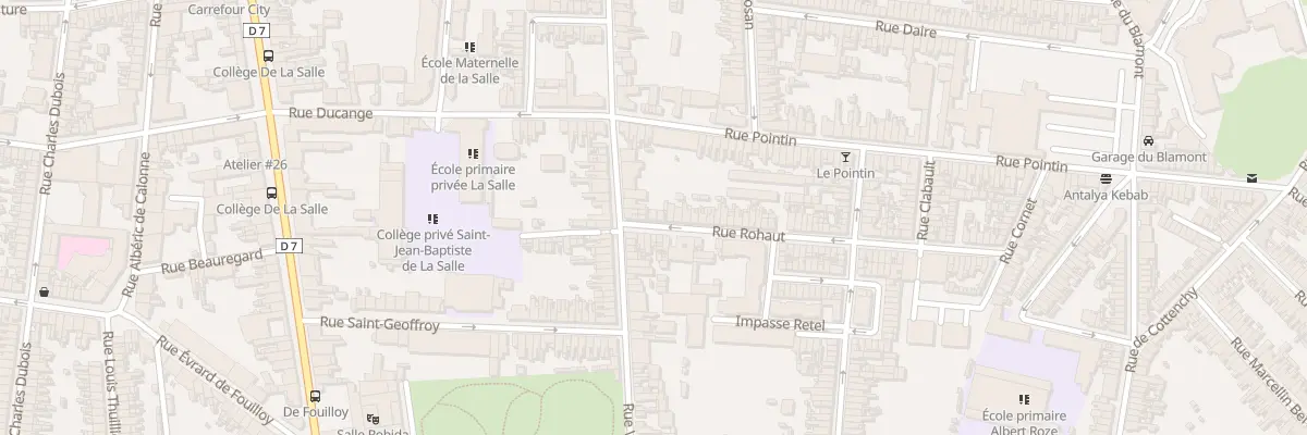 Plan du 3 Rue Rohaut à Amiens