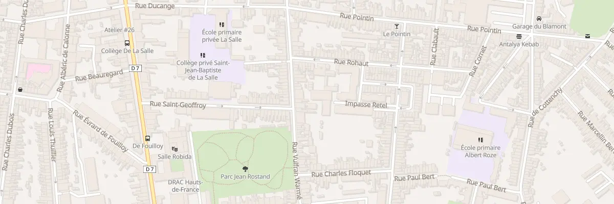 Plan du 139 Rue Vulfran Warmé à Amiens
