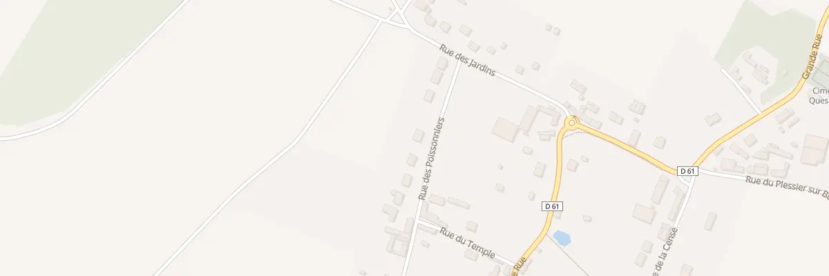Plan du 33 Rue des Poissonniers au Quesnel-Aubry