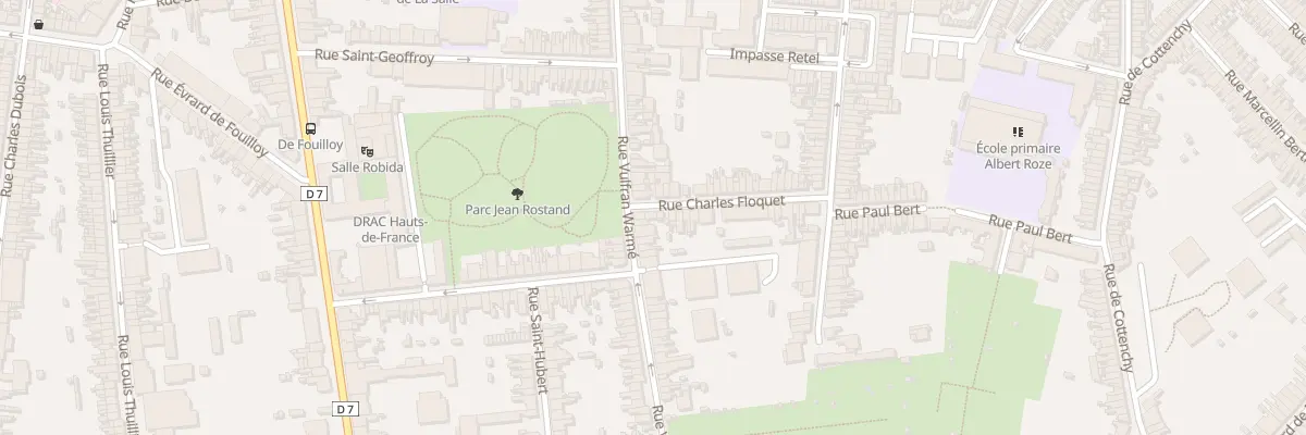 Plan du 2 Rue Charles Floquet à Amiens