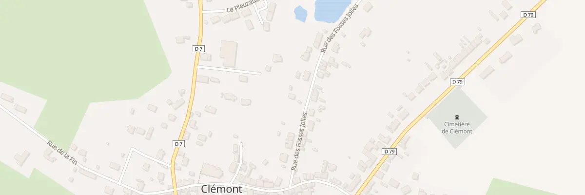 Plan du 21 Rue des Fosses Jolies à Clémont
