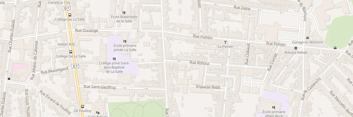 Plan du 5 Rue Rohaut à Amiens