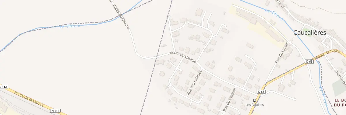 Plan du 2 Rue des Falaises à Caucalières