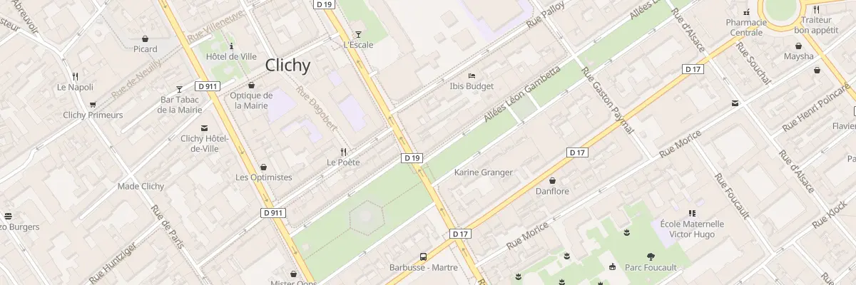 Plan du 1 All Léon Gambetta à Clichy