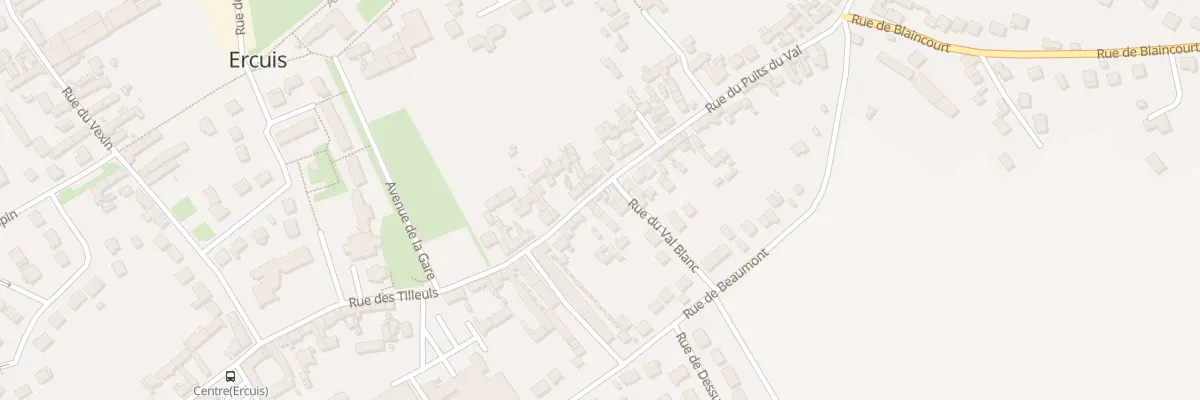 Plan du 74 Rue du Puits du Val à Ercuis