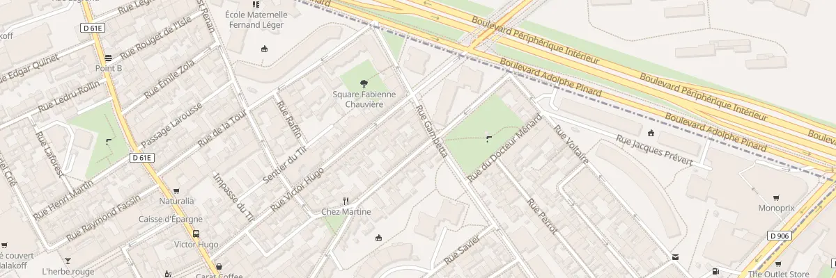 Plan du 22 Rue Gambetta à Malakoff
