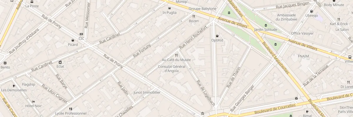 Plan du 9 Rue de Logelbach à Paris 17e Arrondissement