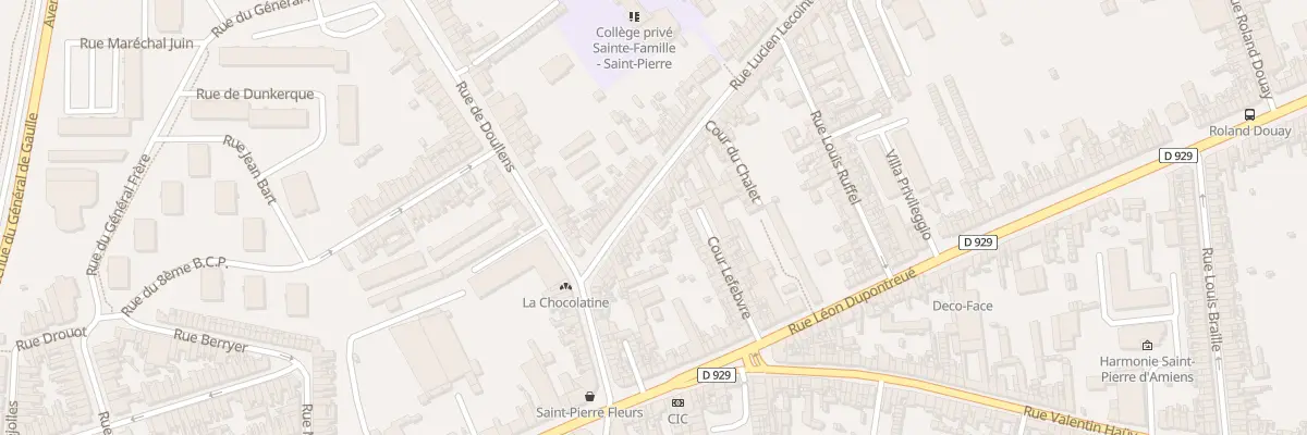 Plan du 30 Rue Lucien Lecointe à Amiens