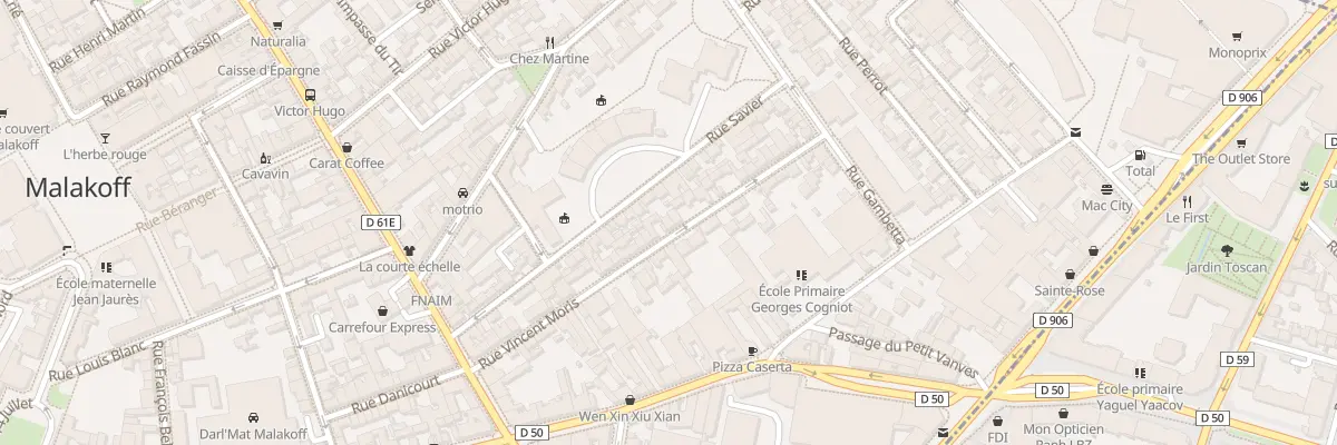 Plan du 45 Rue Vincent Moris à Malakoff