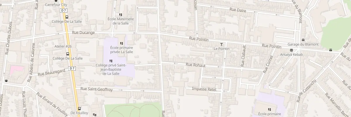 Plan du 7 Rue Rohaut à Amiens