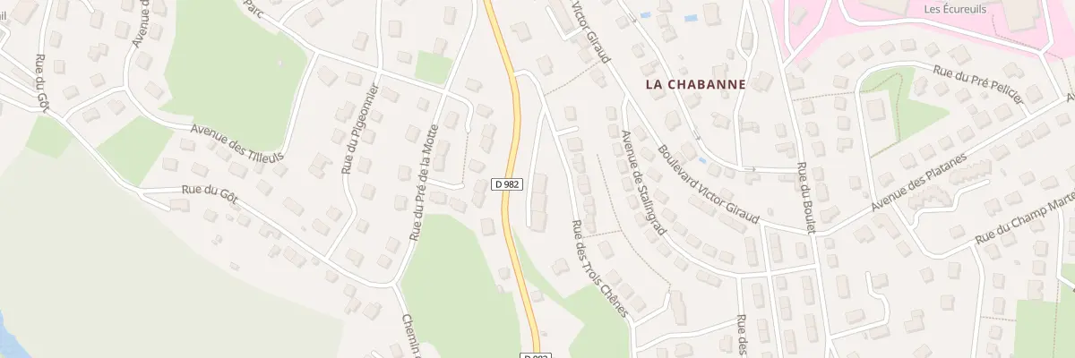 Plan du 9003 Rue des Trois Chenes à Ussel