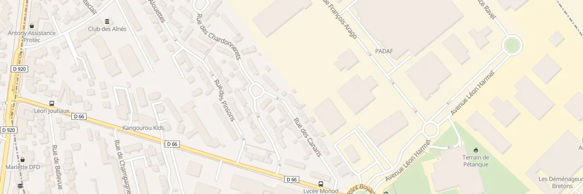 Plan du 7 Rue des Canaris à Antony