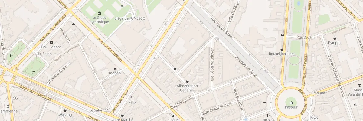 Plan du 10 Rue Albert de Lapparent à Paris 7e Arrondissement