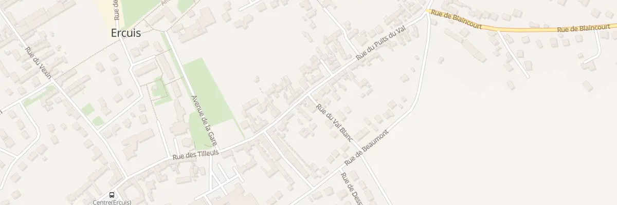 Plan du 80 Rue du Puits du Val à Ercuis