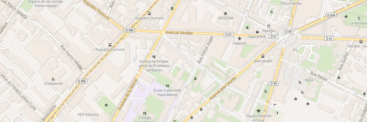 Plan du 7 Rue Marcel Sembat à Montrouge