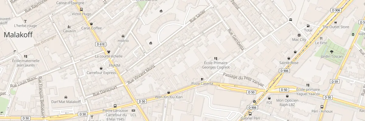 Plan du 40 Rue Vincent Moris à Malakoff