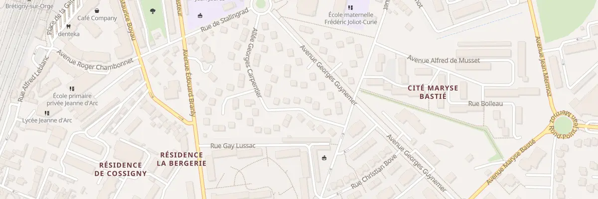 Plan du 23 All Carpentier à Brétigny-sur-Orge