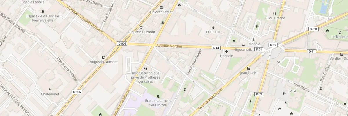 Plan du 8 Rue Marcel Sembat à Montrouge