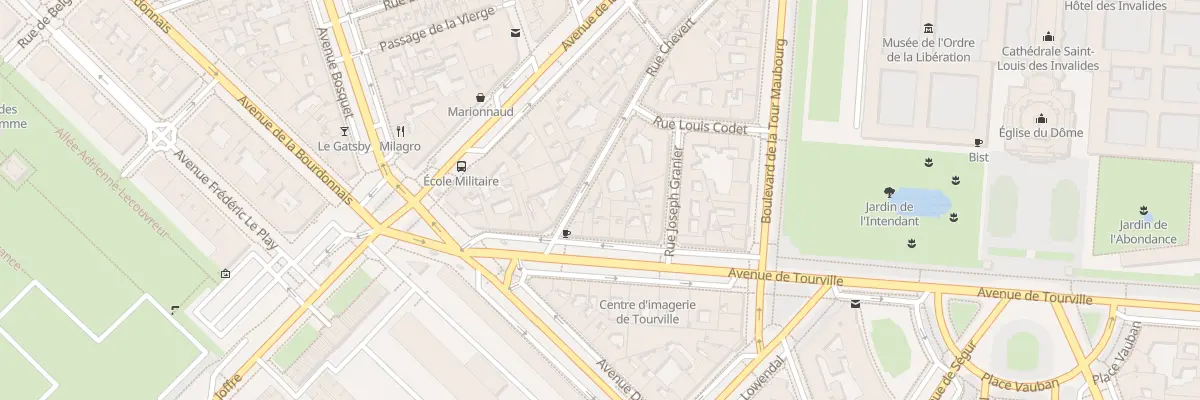 Plan du 29 Rue Chevert à Paris 7e Arrondissement
