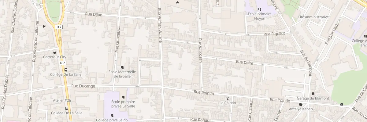 Plan du 66 Rue Vascosan à Amiens