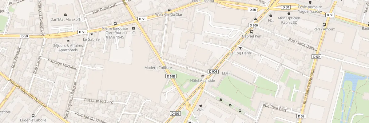 Plan du 7 Rue Francois Coppee à Malakoff