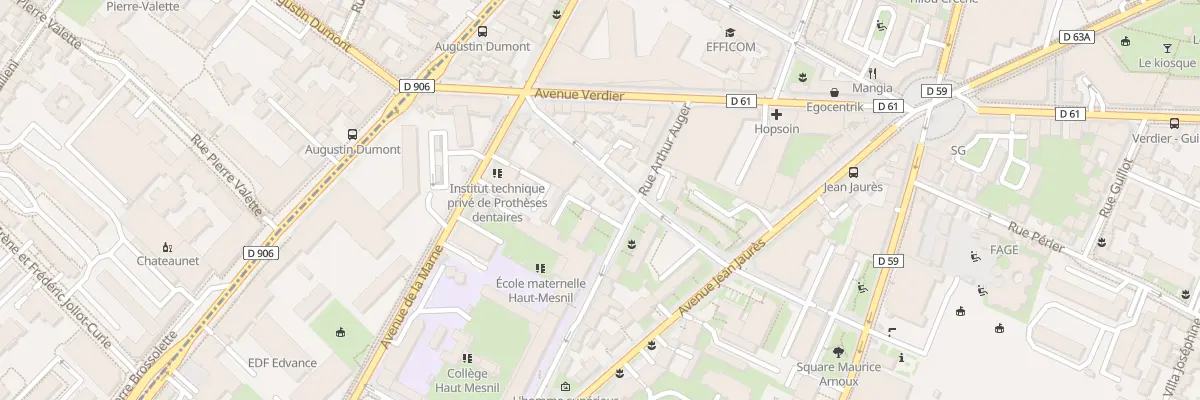 Plan du 5 Rue Marcel Sembat à Montrouge