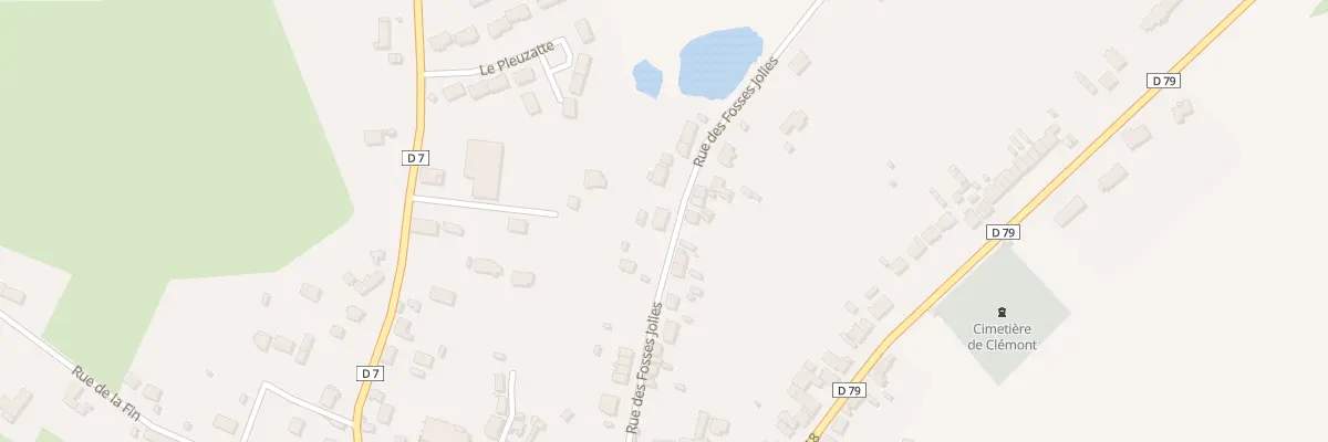 Plan du 25 Rue des Fosses Jolies à Clémont