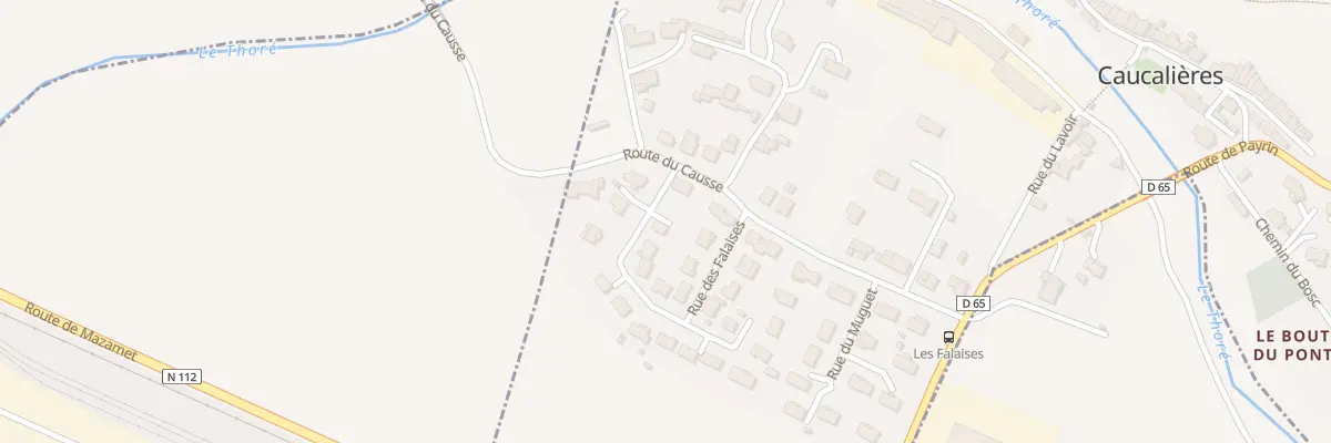 Plan du 3 Rue des Falaises à Caucalières
