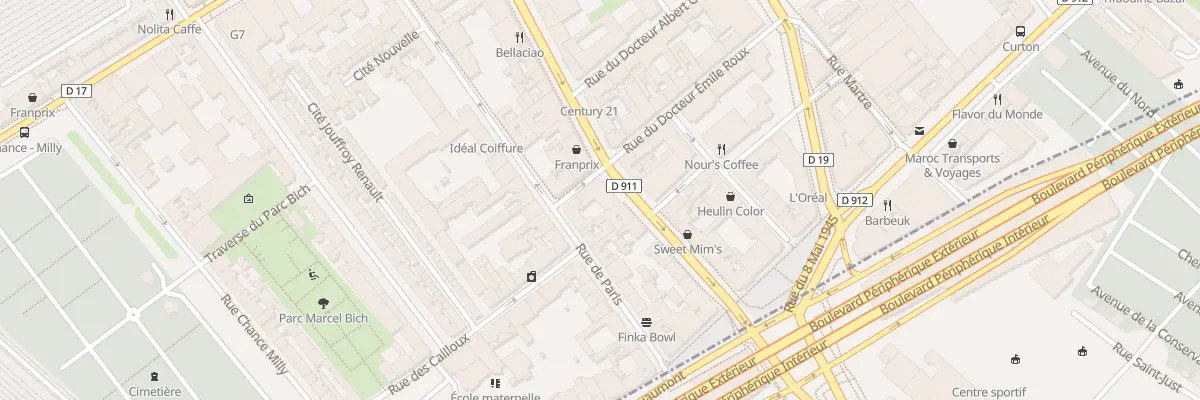 Plan du 2B Rue du Doc Emile Roux à Clichy