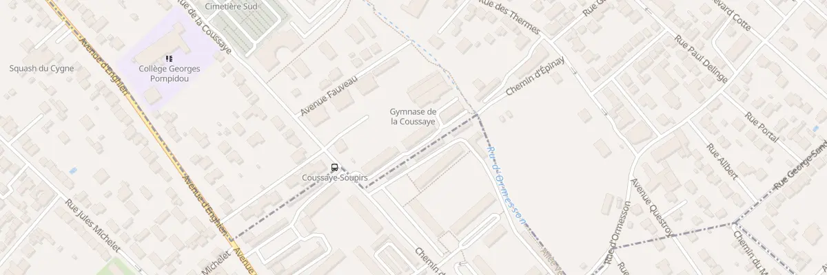 Plan du 55 Rue de la Coussaye à Enghien-les-Bains