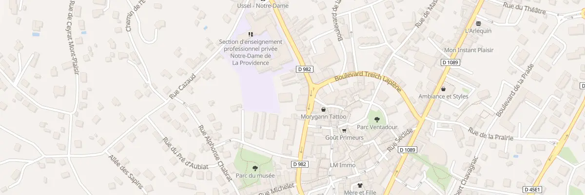 Plan du 13 Bd Clémenceau à Ussel