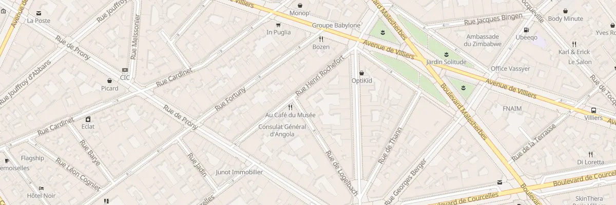 Plan du 16 Rue de Logelbach à Paris 17e Arrondissement