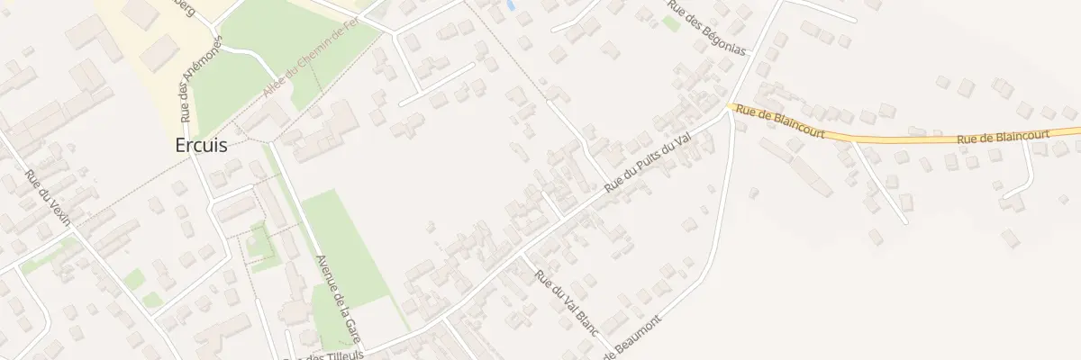 Plan du 135 Rue du Puits du Val à Ercuis