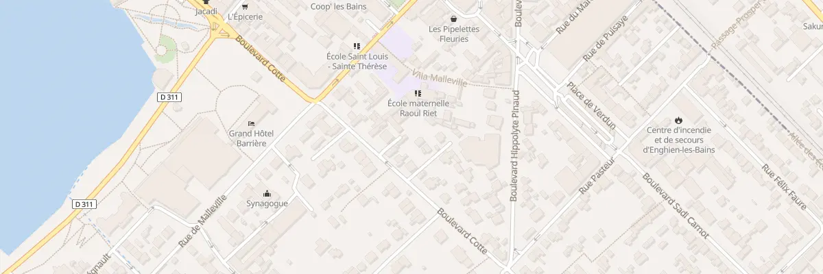 Plan du 15 Bd Cotte à Enghien-les-Bains