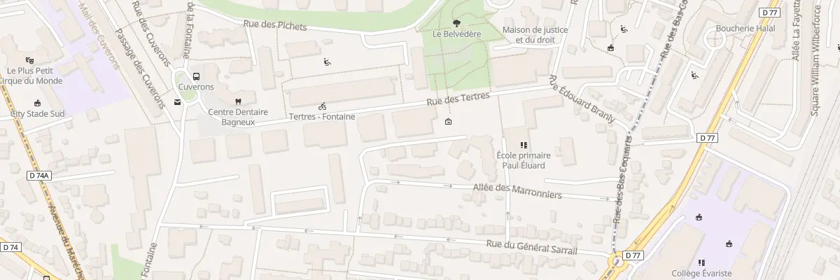 Plan du 20 Rue des Tertres à Bagneux