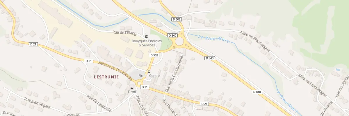Plan du 14 Rue de la Gendarmerie à Firmi