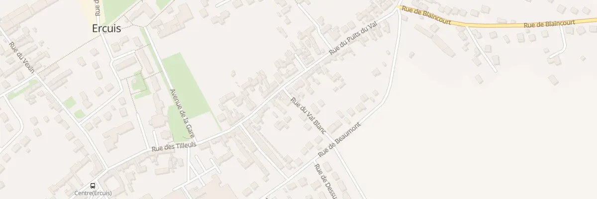Plan du 94 Rue du Puits du Val à Ercuis