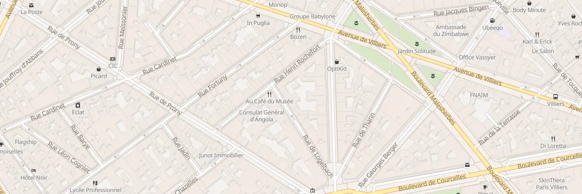 Plan du 14 Rue de Logelbach à Paris 17e Arrondissement
