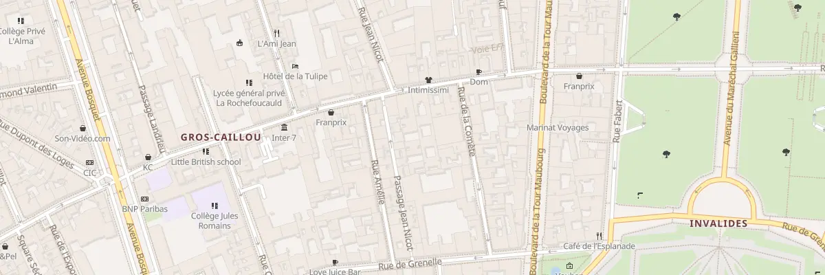 Plan du 85 Rue Saint-Dominique à Paris 7e Arrondissement