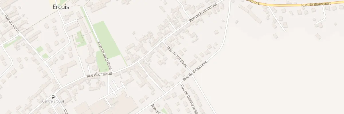 Plan du 96 Rue du Val Blanc à Ercuis