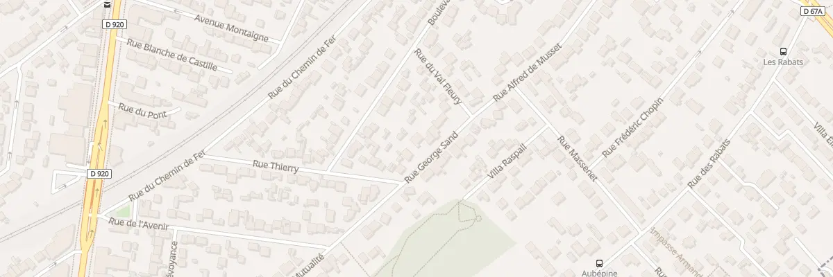 Plan du 8 Rue George Sand à Antony