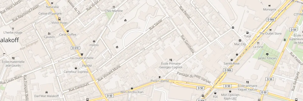 Plan du 48 Rue Vincent Moris à Malakoff
