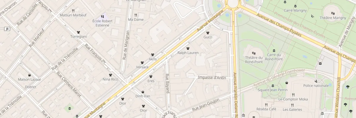 Plan du 46 Av Montaigne à Paris 8e Arrondissement