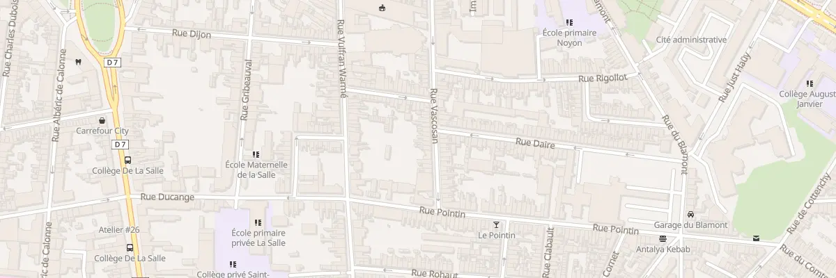 Plan du 64 Rue Vascosan à Amiens
