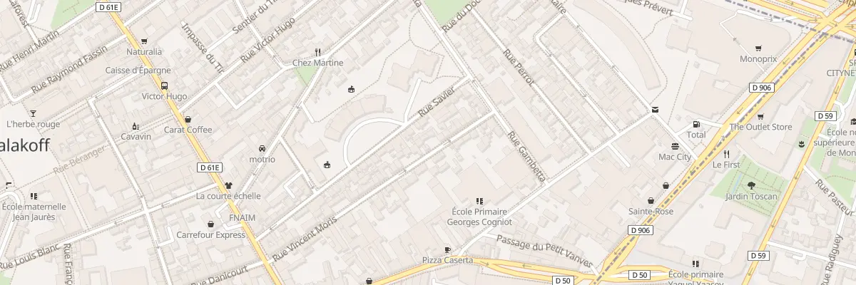 Plan du 55 Rue Vincent Moris à Malakoff