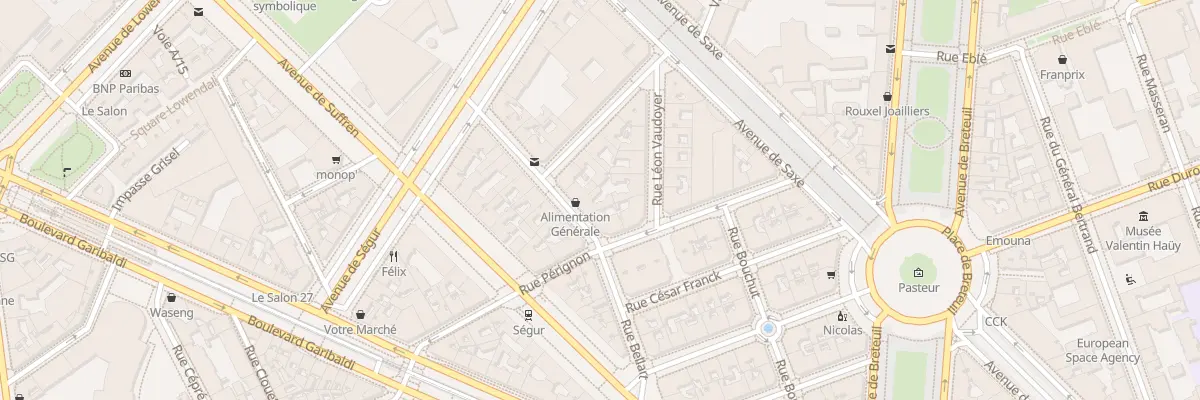 Plan du 11 Rue José-Maria de Hérédia à Paris 7e Arrondissement