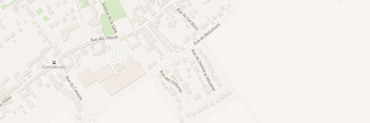 Plan du 270 Rue de Beaumont à Ercuis