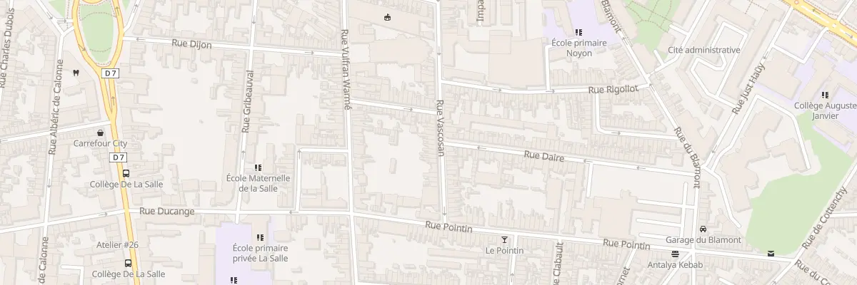 Plan du 60 Rue Vascosan à Amiens
