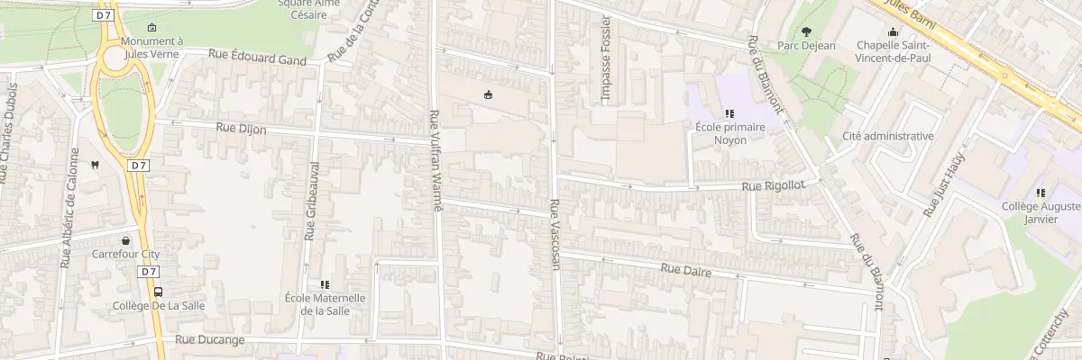 Plan du 44 Rue Vascosan à Amiens